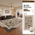 Removable and washable carpet living room frenchretro double layer machine washable sound insulation mat medieval style easy-care bedroom bedside blanket