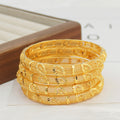 Middle eastern women's openwork floral design bangle, matching sister bracelets perfect for everyday wear and party gifts