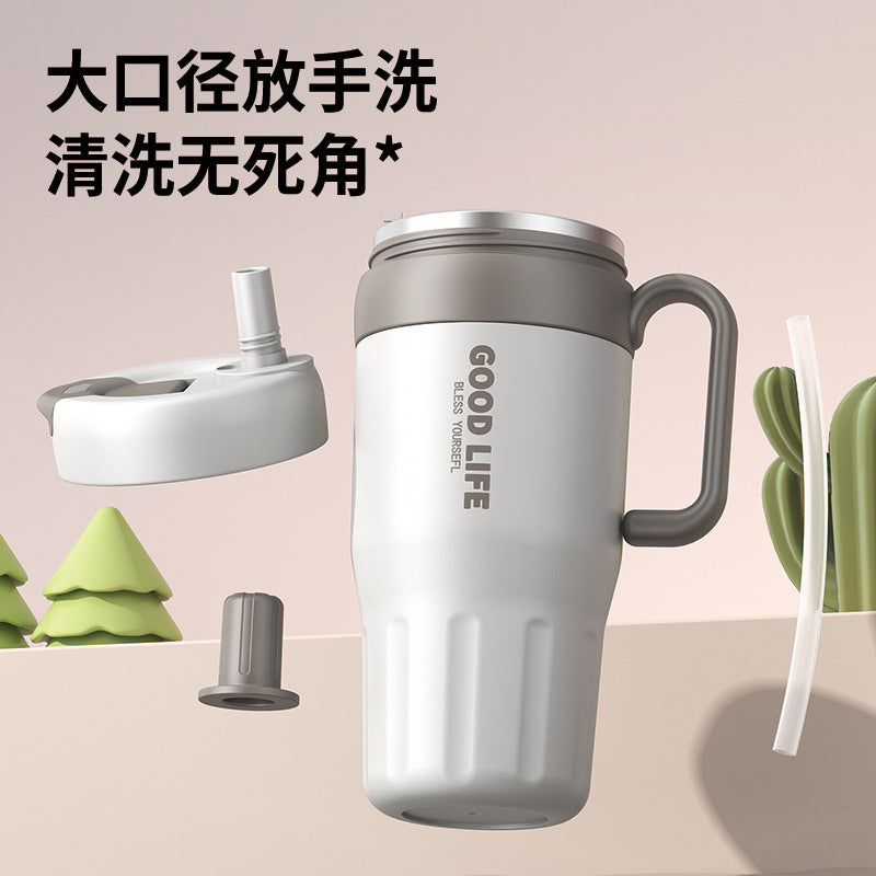 304 stainless steel large capacity ice cup for women new arrival high-looking car cold cup ton ton big mac water cup for men