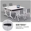 Saint rico movable training table foldable conference bench table office desk flip table desk and chair