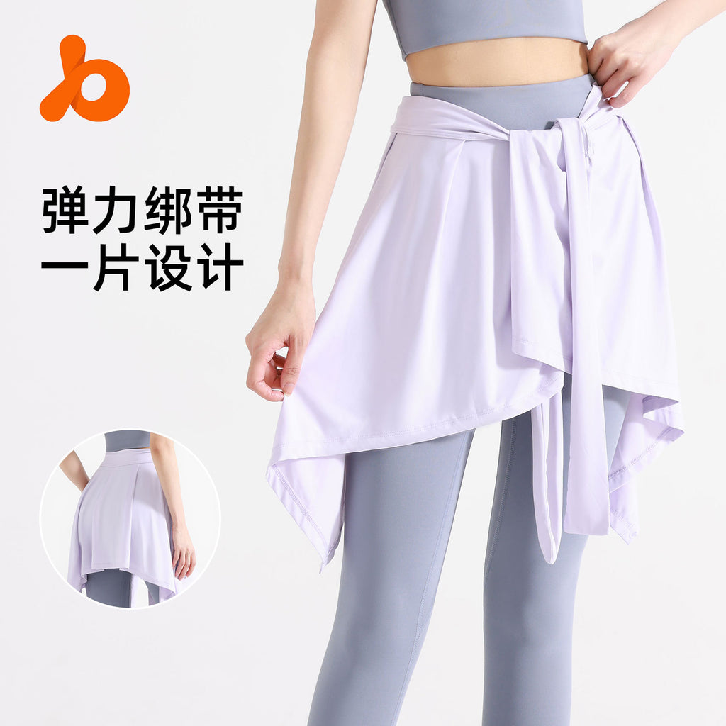Anti-light one piece skirt strap sports yoga skirt fake two pieces yoga skirt ballet dance skirt yoga dress