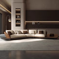 Source factory ferrari sofa living room special-shaped leather corner sofa personalized large flat floor house genuine leather sofa