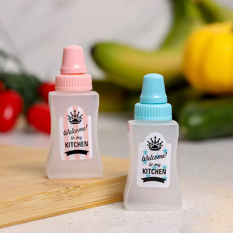 Mini sauce bottle plastic squeeze sauce bottle japanese style squeeze condiment bottle food grade portable soy sauce bottle cross-border