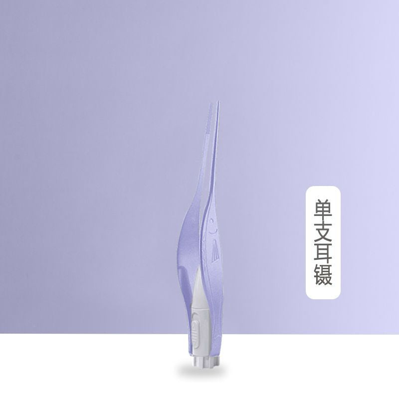Glowing ear spoon & earwax tweezer set - kids' ear cleaning kit with visual inspection - baby ear pick - in stock & ready to ship