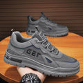 Spring work safety shoes for men, 2025 new winter work boots, mesh construction shoes, breathable mesh men's anti-slip work shoes