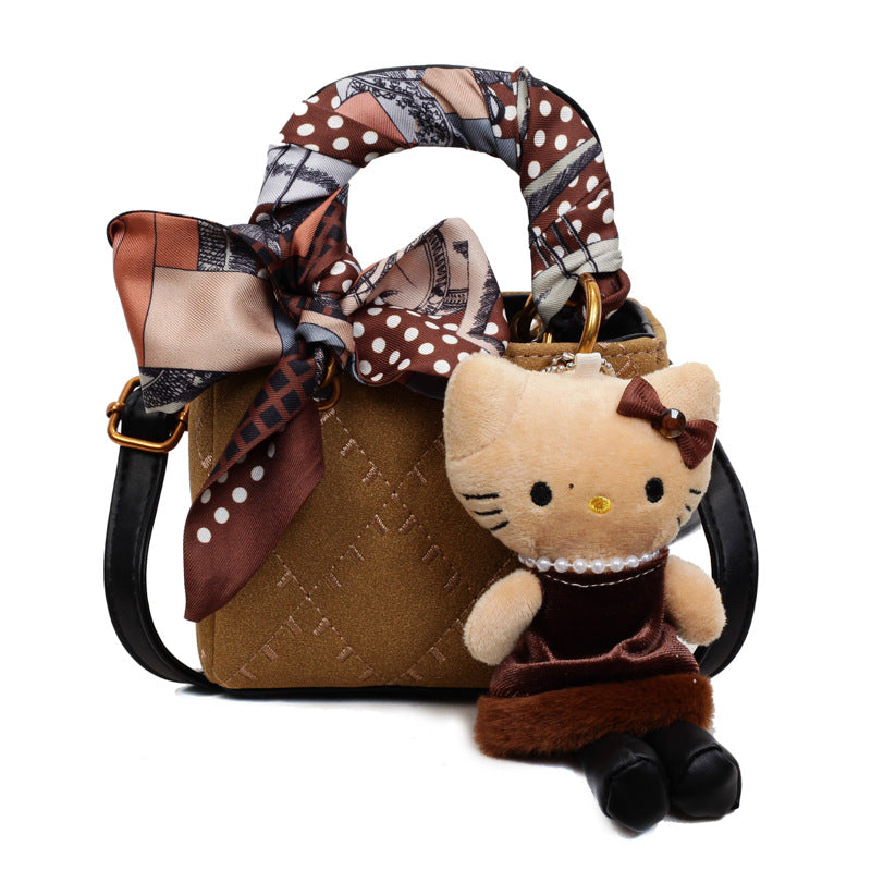 2025 fall/winter new women's handbag - vintage argyle design, light luxury, high-end, stylish commuter shoulder bag