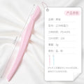 Rhino direct-handle micro precision eyebrow razor with built-in comb cover, women's eyebrow shaver, stainless steel blade, beauty tool wholesale