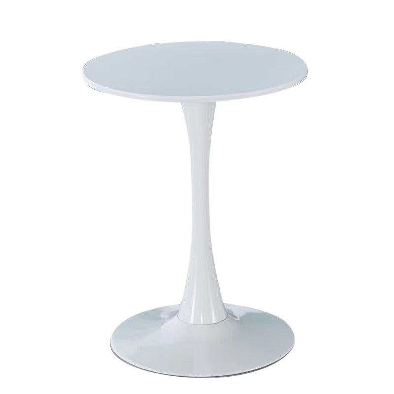Manufacturer small round table popular waiting table reception negotiation table for home balcony bedroom casual white table milk tea shop dining table