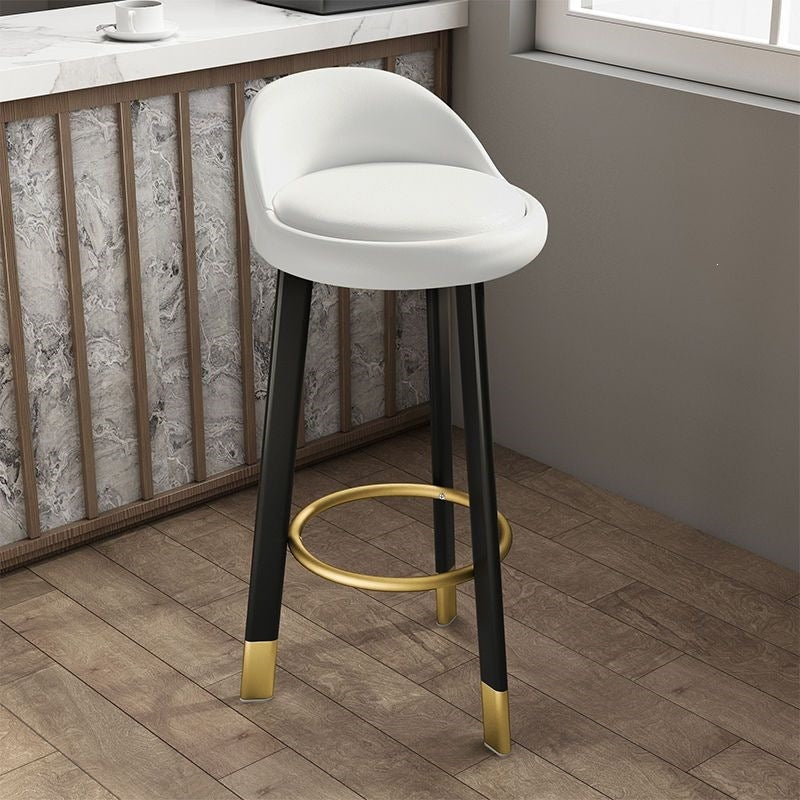 Bar stool, light luxury modern minimalist design, backrest included, bar-specific chair, high stool for home use, bar chair, solid wood