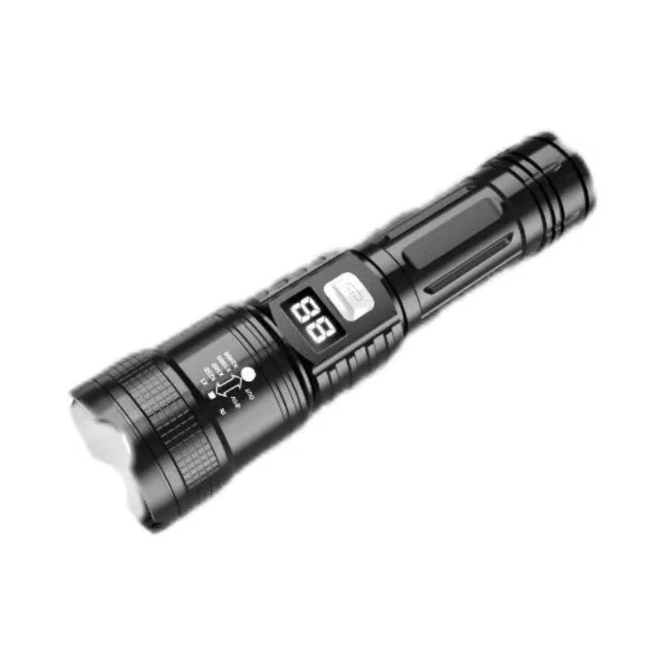 Cross-border explosive strong light flashlight outdoor super bright long-distance shooting P50 flashlight telescopic focusing high-power portable flashlight