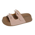 Thick solebows sandals women's summer outwear new arrival height increasingfashioneasiest for matchcute soft bottom birkenstock flip-flops for women