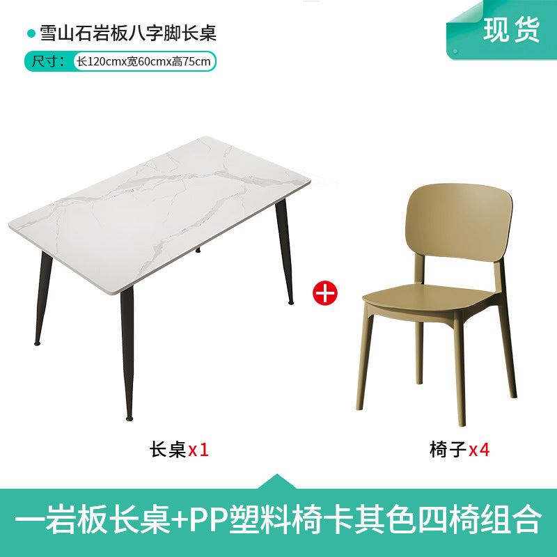 Company staff canteen dining table and chairs student canteen snack bar combination catering commercial 4 staff school restaurant