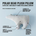 polar bear cold-sensing fabric pillow polar bear doll cartoon cute bear pillow baby hair-styling pillow core