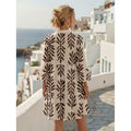Amazon summer european style casual minimalist elegant bohemian romantic vacation v-neck dress for women