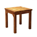 Solid wood dining table and chairs chinoiserie carbonized hot pot barbecue rectangular log dining table restaurant snack shop restaurant dining table