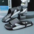 New men's summer slippers: trendy, thick-soled, "cloud-like" comfort for indoor, bath, and outdoor wear - 2024 collection