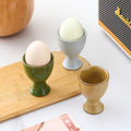 Creative tall round egg cup stylishretro ceramic egg holder cup restaurant hotel for home egg bottom holder
