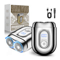 Magnetic floating head mini alloy electric shaver - fully washable, car-use razor - wholesale portable