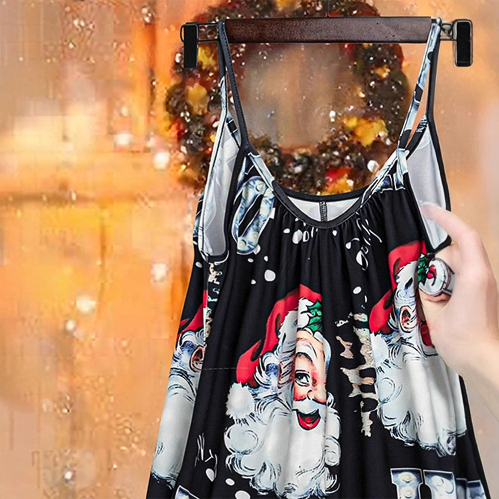fashion   christmas pocket lazy suspender jumpsuit stylish street