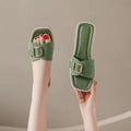 818 square buckle (green)