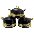 High-end light luxury cross-border insulated lunch box 3pcs food warmer 2l-2.5l-3l hot-selling insulated tableware