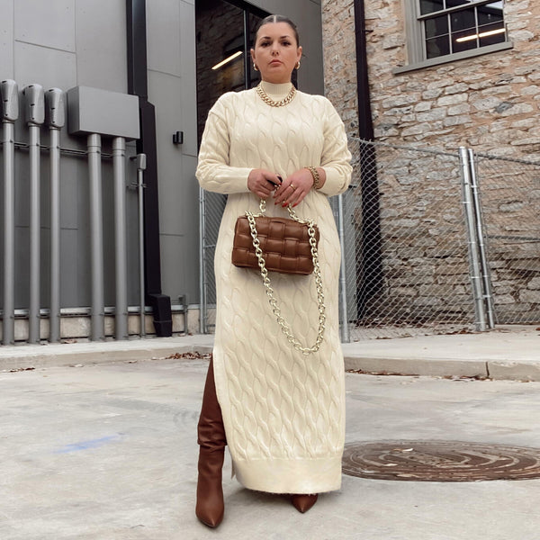 MY088 fashion, European and American, slim fit, semi-turtleneck long-sleeved split twist sweater