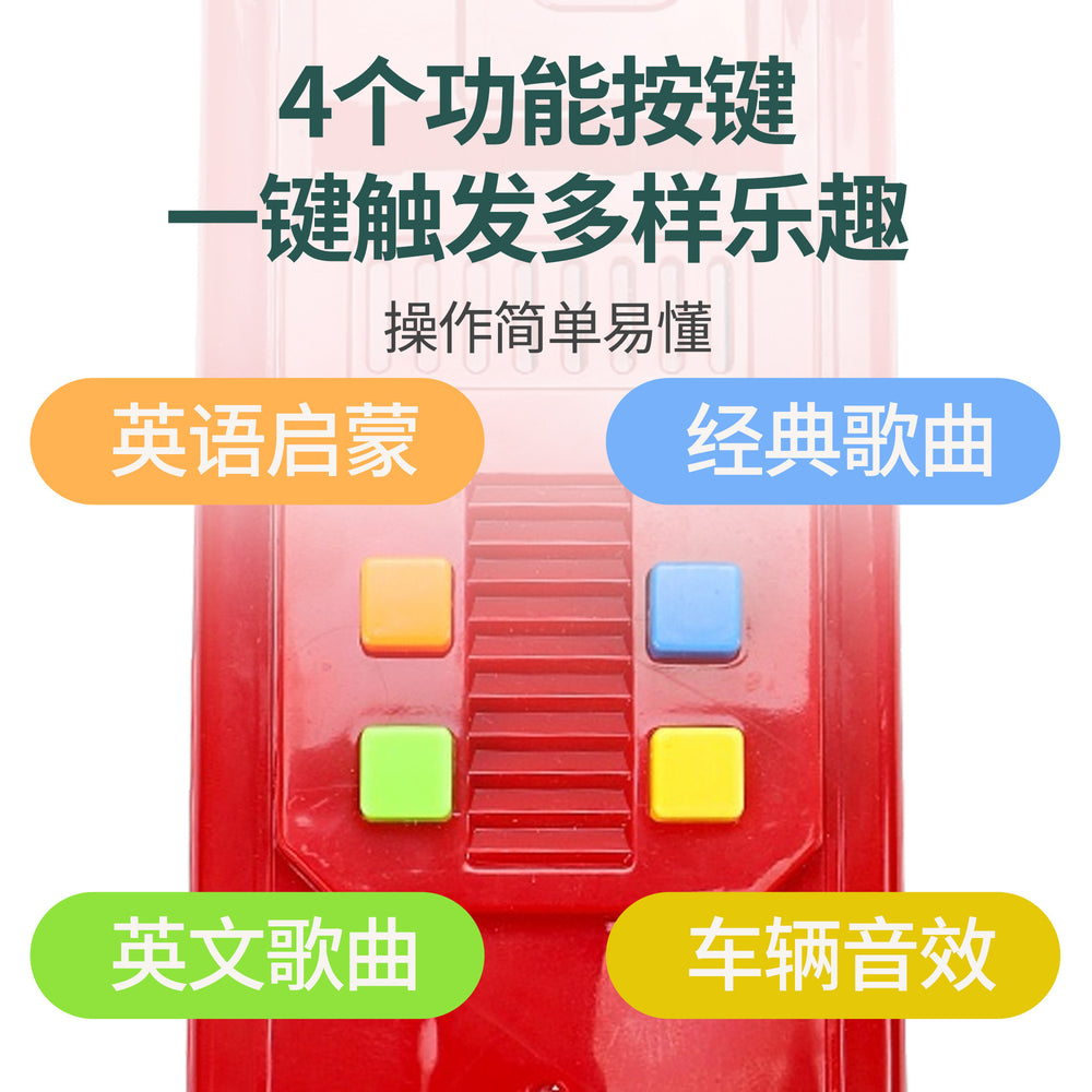 exclusive children's bus door opening simulation model bus baby bus bus boy toy