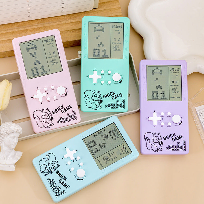 mini handheld game console - educational tetris game machine - portable classic nostalgic gift - wholesale