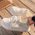 Star white shoes women's summer breathable mesh shoes new arrival with skirt shoes easiest for matchthick sole sports sneakers