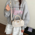 New korean style bowling bag for women - spring's hottest, high-value shoulder bag, handbag, trendy & versatile commuter crossbody bag