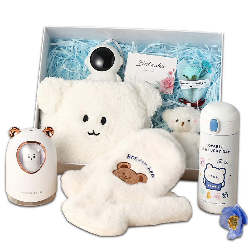 Practical birthday gifts for girls, girlfriends, children, classmates, teachers, creative warm gift box set for Christmas