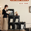 Creative iron bookshelf, floor-standing book and magazine rack for living room, corner bookcase, storage and display shelf, display cabinet