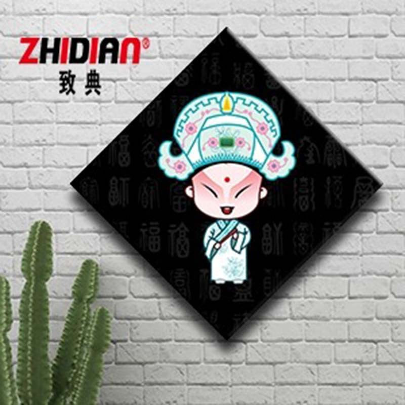Hotel wall decoration paintings Peking Opera character murals Restaurant noodle shop wall creative catering Hot pot shop box hanging paintings