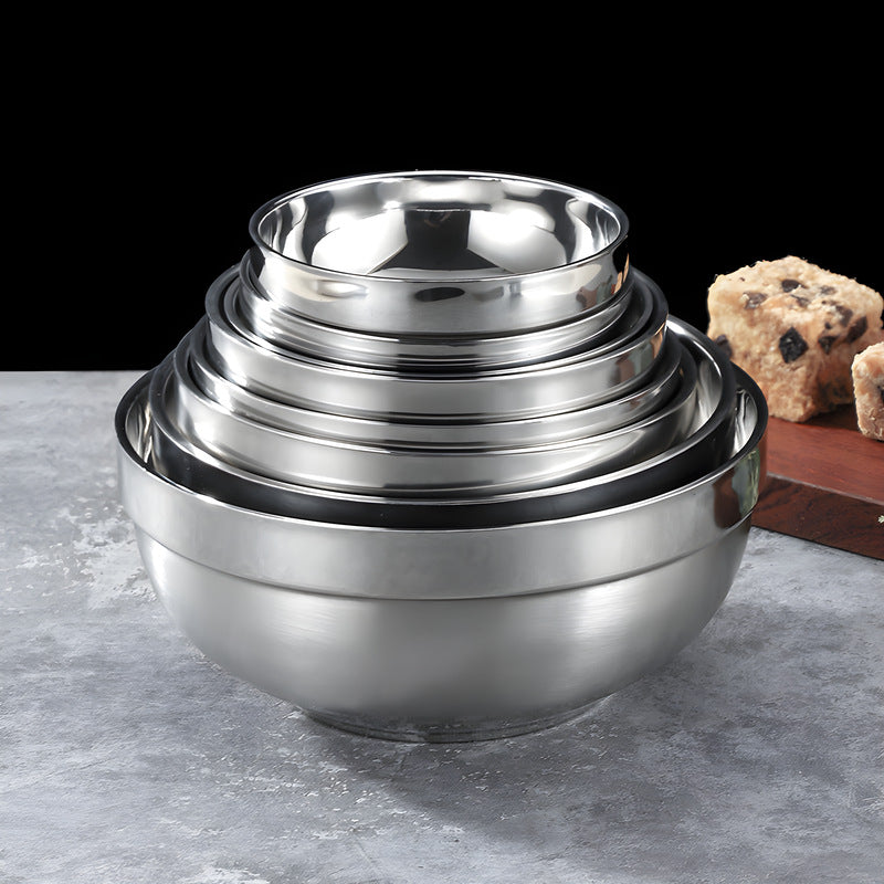 304 stainless steel double-walled insulated bowl - perfect for home, kindergarten, and kids' mealtime. soup bowl available with custom logo