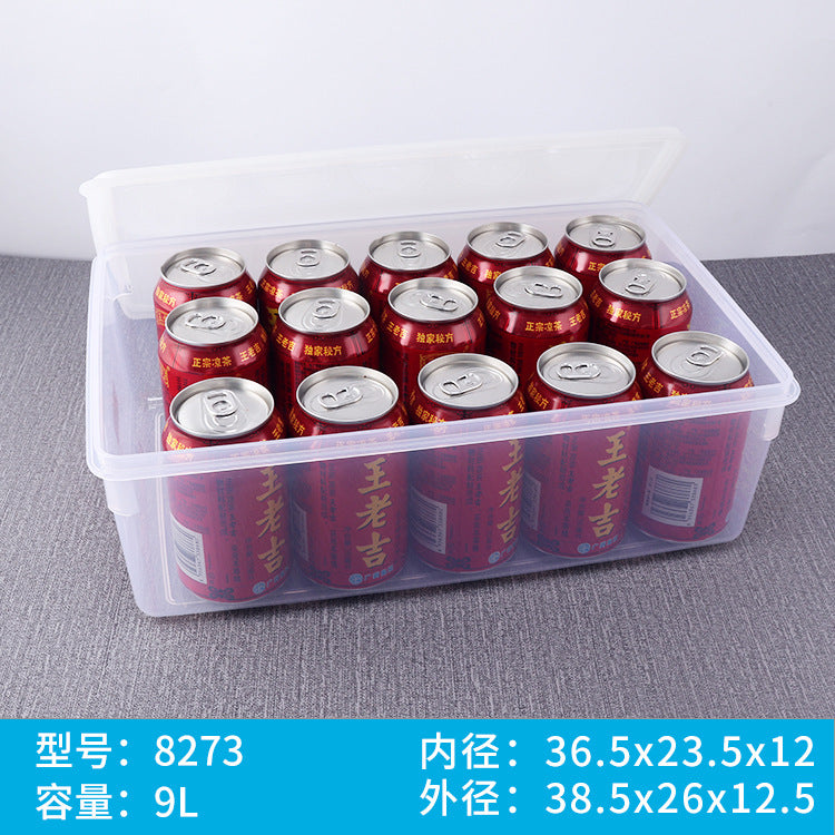 Fat cat thickened fresh-keeping box deepened food grade PP plastic refrigerator freezer box large capacity heightened storage box wholesale
