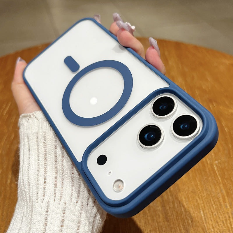 Suitable for apple 17air macaron magnetic new phone case iphone17pro simple anti-fall protective case