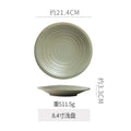 8.5inch shallow plate-green