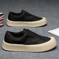 Canvas men's shoes 2025 winter new anti-slip thick sole breathable lightweight slip-on sneakers men's athletic shoes