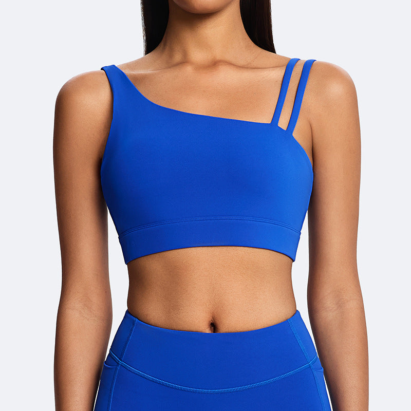 Fashion cross-border spring and summer yoga clothes, elegant back vest, push-up bubble wrap running sports fitness clothes suit