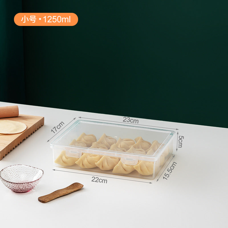 Kitchen Refrigerator Storage Box Food Grade Household Dumplings Dumpling Box Freezing Box Wonton Special Quick-freezing Box Fresh-keeping Box