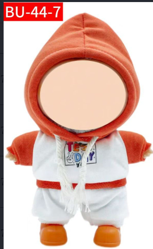 Only clothes labubu baby clothes labubu clothes 17cm first, second and third generation stuffed doll dress up sports suit