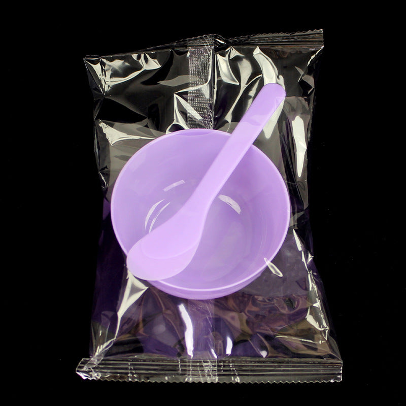 Beauty mask tool set - 2 piece individually packaged spa mask bowl and spatula set - mask spatula & plastic bowl