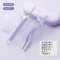 Kids' light-up ear spoon set - baby ear cleaning kit with visual ear wax removal tweezers