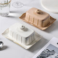Creative ceramic butter dish european style tableware with lid butter plate dessert dish butter dish cheese box - wholesale from manufacturer