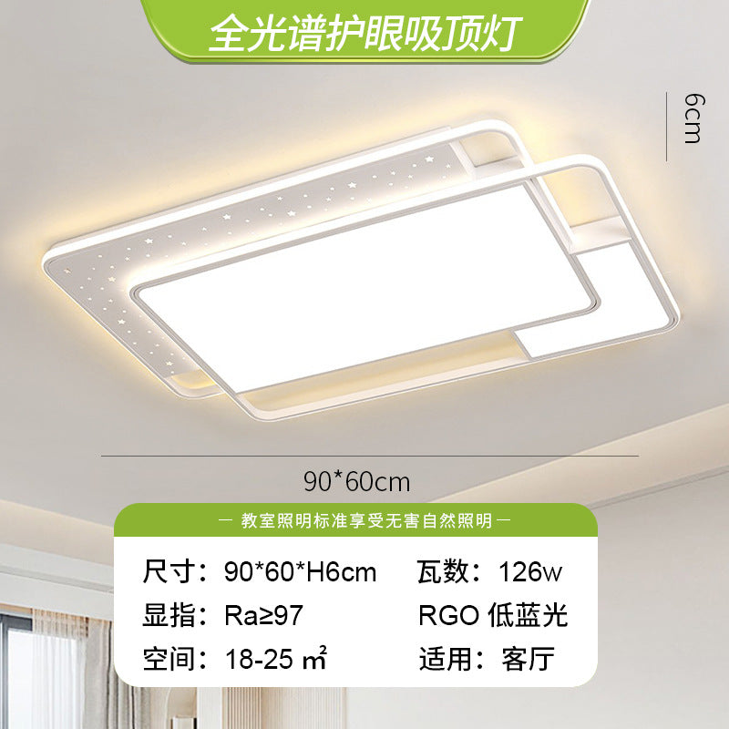 Full spectrum living room main light ceiling light Zhongshan Lighting Factory direct sales cream wind modern simple atmosphere 2025 new model