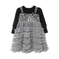 Girls' dresses: new autumn  collection - elegant sequin birthday dress for little girls, super fairy tutu princess dress for kids