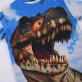 manufacturer supplies 3d digital printed forest dinosaur home clothes short-sleeved shorts 2-piece set
