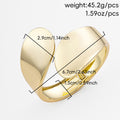 Wholesale glossy open bangle bracelets for the us and european cross-border e-commerce market. unique alloy bangles with an irregular design, perfect for women