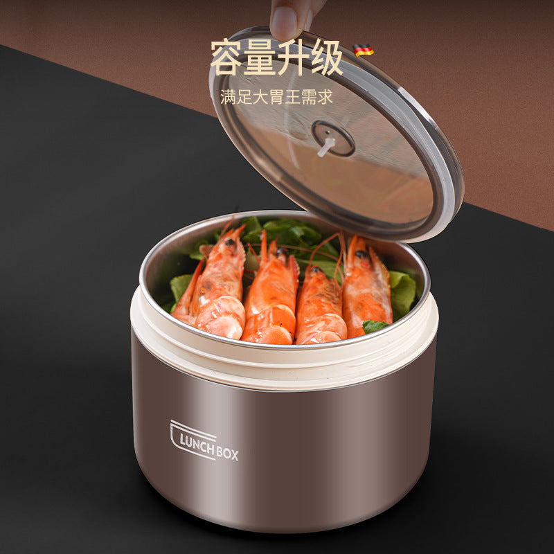 304 inner tank lunch box, office worker micro-wave furnace heating and heat preservation, bento box, fresh-keeping lunch box with lid, portable lunch box