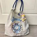 Donut japanese style yi mengling same style student embroiderenvironmental-friendly bag embroider nylon satchel bag shoulder tote bag